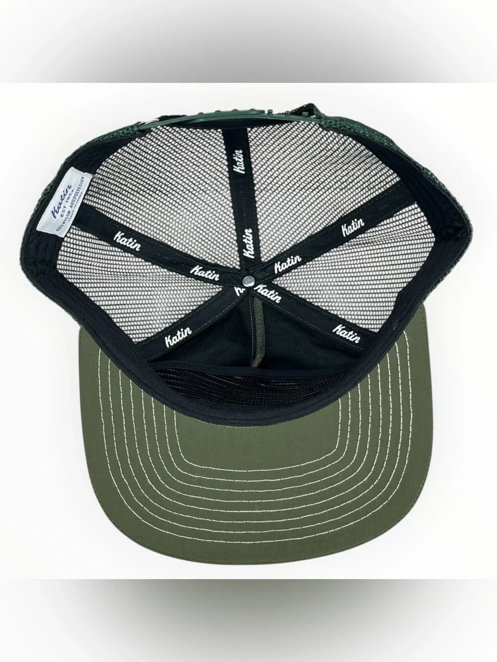 Katin Custom Surf Trunks Green Trucker Hat Snapback Mesh Patch Cap
